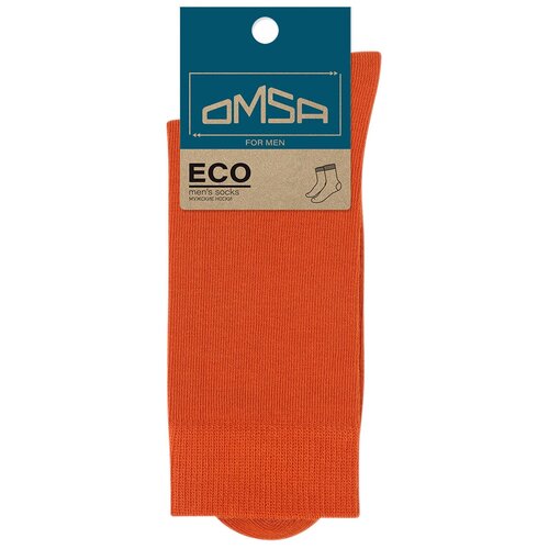 Омса (Omsa). Носки мужские OMSA ECO 401 Colors Orange . 42-44(27-29)