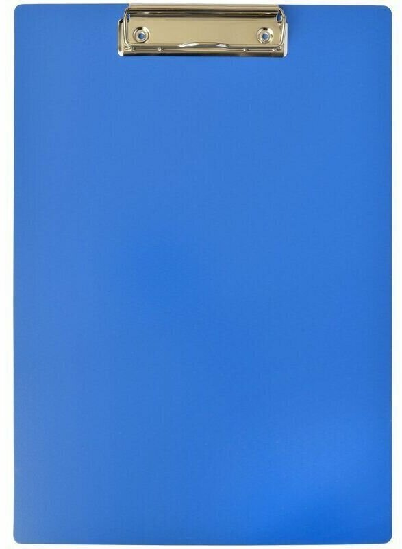 Планшет с зажимом А4 синий пластик