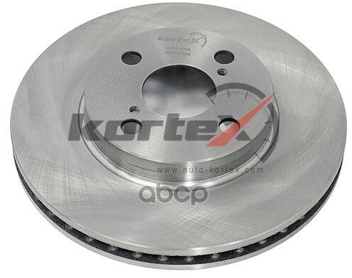 Тормозной диск Kortex для Toyota Corolla (E12) 02-07 перед. вент.(d-255mm) OEM 4351202070, 4351202071, 4351212621, 92125903, B3501111, DF4403, KD003