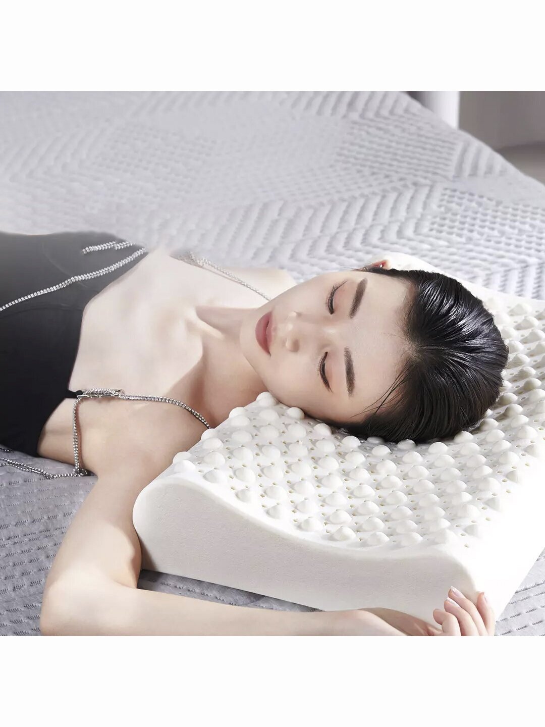 Подушки Xiaomi Умная латексная подушка Xiaomi 8H Smart Sleep Aid Natural Latex Pillow X Grey (ZX1)