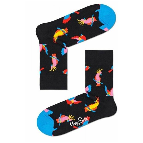 Носки Happy Socks, размер 29, черный, мультиколор mens casual cotton socks korean classic black white sock male harajuku street sports sock men students fashion crew socks