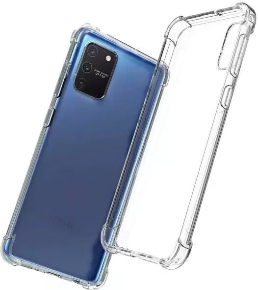 Защитный силиконовый чехол Armor для телефона Samsung Galaxy S10 Lite и A91 / Прозрачный чехол Армор с защитой углов на Самсунг Галакси С10 Лайт, А91