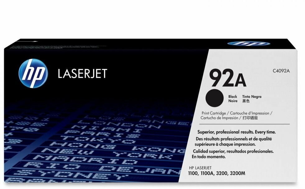 Картридж HP C4092A №92A, черный — купить в интернет-магазине по низкой цене на Яндекс Маркете