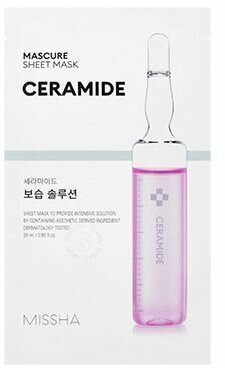 Тканевая маска с керамидами Mascure Moisture Barrier Solution Sheet Mask(CERAMIDE)