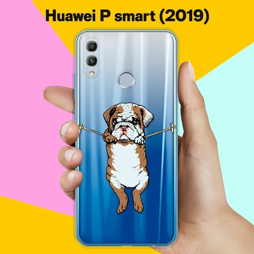 Силиконовый чехол Бульдог на Huawei P Smart (2019) силиконовый чехол розы на белом на huawei p smart plus 2019 хуавей п смарт 2019