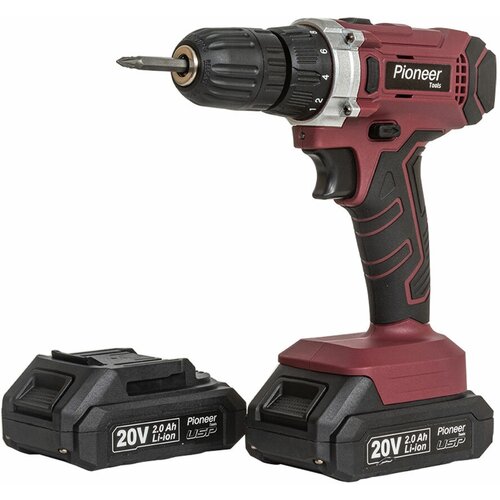 Дрель шуруповерт аккумуляторная Pioneer CD-M2012C USP с кейсом аккумуляторной платформой USP 2 скорости реверс 18 уровнейсверление подсветка рабочей зоны 6810₽