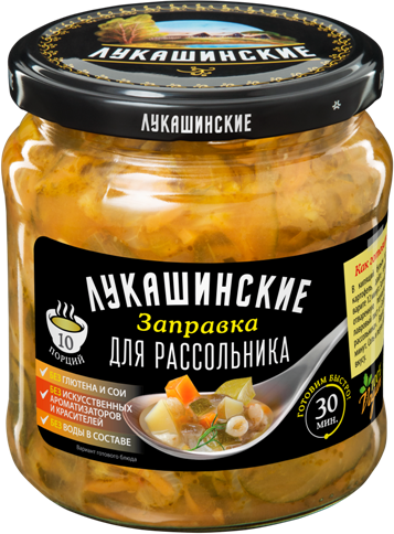 Заправка для рассольника по-новгородски ЛУКАШИНСКИЕ, 450 г, 450 мл - фото №1