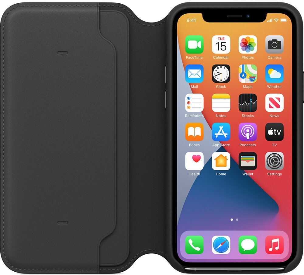 Чехол-книжка Apple Leather Folio iPhone 11 Pro Black (Чёрный) MX062ZM/A