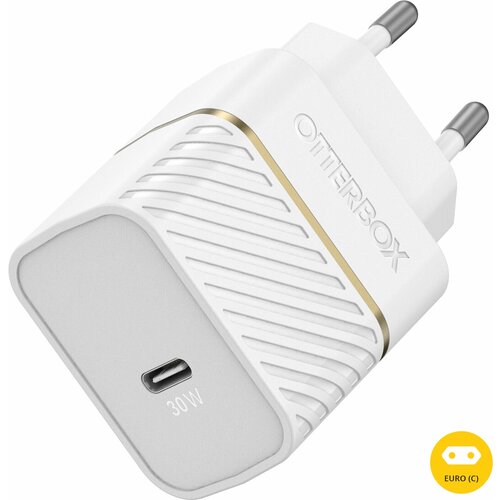 Блок питания OtterBox USB-C, 30 W, для быстрой зарядки, Cloud Dust (White) (78-80484)