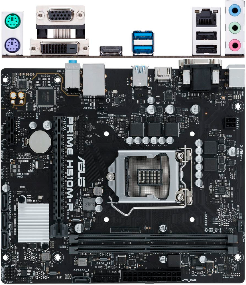 Материнская плата Asus PRIME H510M-R-SI (LGA1200, mATX)