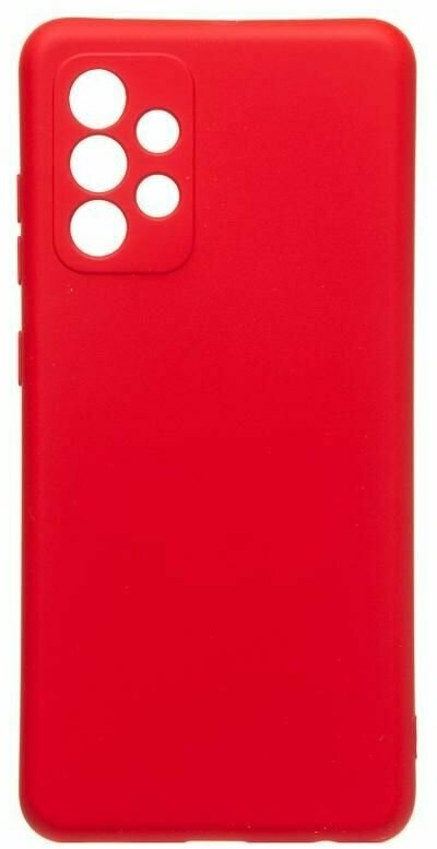 Чехол для Samsung SM-A525F (Galaxy A52) A526B (A52 5G) A528B (A52s 5G) силиконовый Soft Touch 4 <красный>