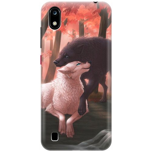 фото Re:pa накладка transparent для zte blade a7 (2019) с принтом "влюбленные волки"