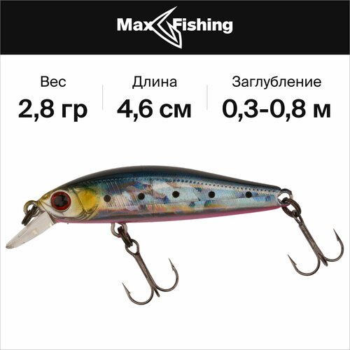 фото Воблер для рыбалки zipbaits rigge s-line 46 s #413 2,8 гр, до 0,8 м / сделано в японии