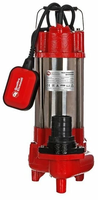 Насос фекальный Quattro Elementi Sewage 800F Ci (800 Вт, 18000 л/ч, для грязной)