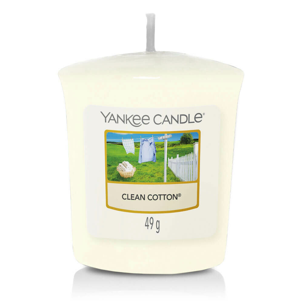 Свеча Yankee Candle Чистый хлопок - фото №1