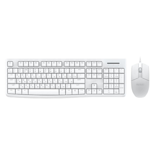 Комплект проводной Dareu MK185 White (белый) клавиатура LK185 (мембранная 104кл EN/RU 15м) + мышь LM103 (158м) USB