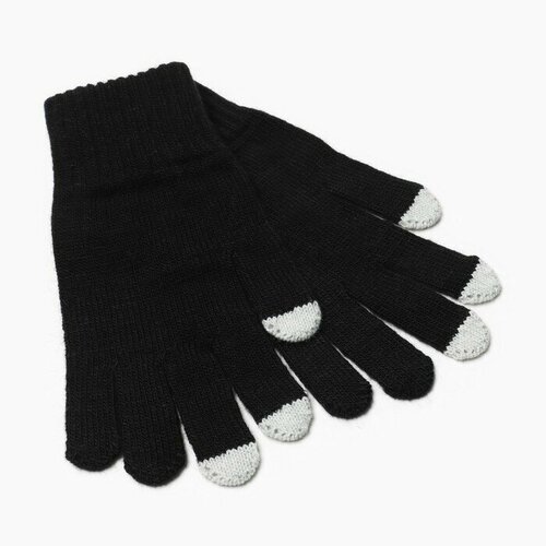 Перчатки Бараноwool, размер 18, черный перчатки gulliver демисезон зима подкладка размер 18 красный
