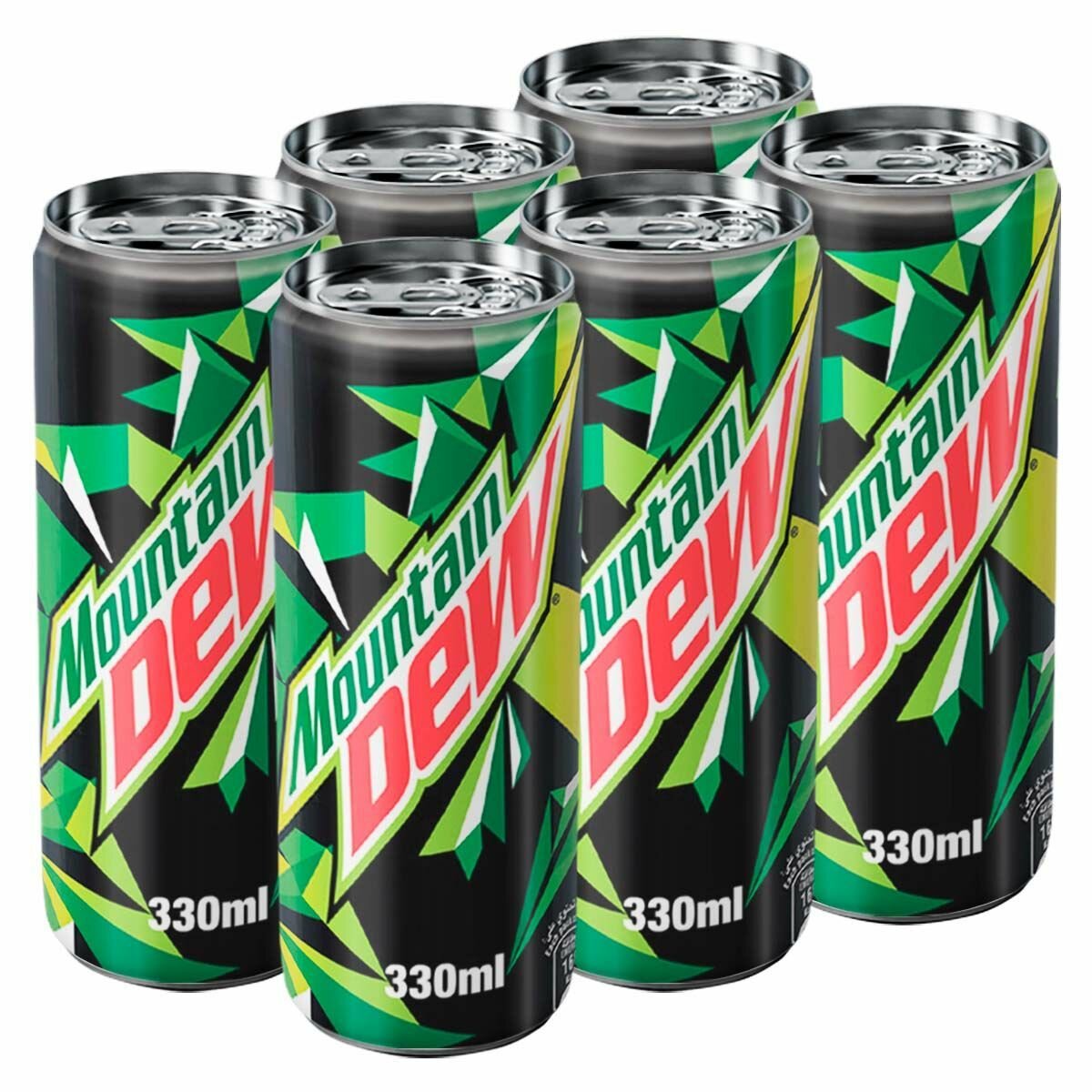 Набор газированных напитков Mountain Dew, Чехия, (6 шт. по 330 мл.) — фото 1