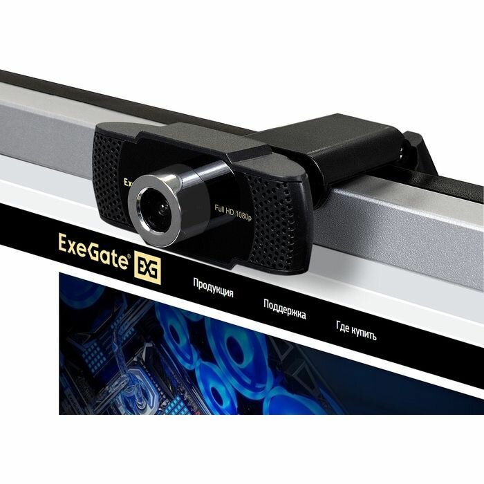 Веб-камера ExeGate EX287242RUS BusinessPro C922 Full HD Tripod (EX287242RUS) - фото №9