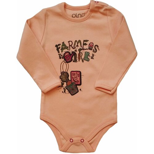 Боди Pino Baby, размер 74р./6-9м., оранжевый