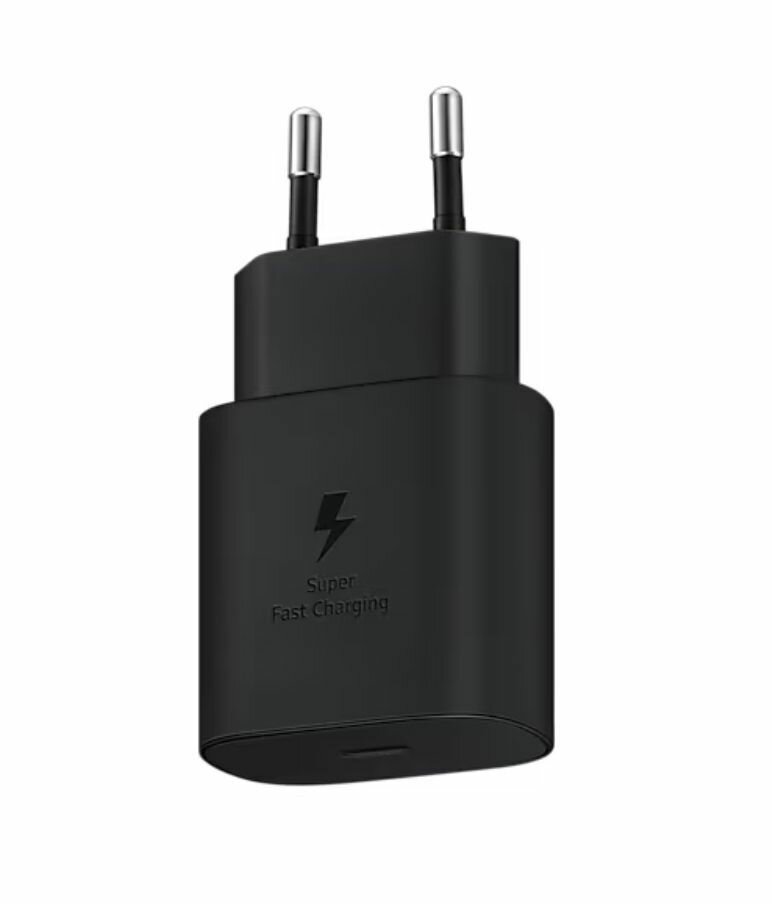 Блок питания для Samsung Galaxy S23 Plus + Ultra SM-S911B SM-S916B 25W черный fast charger (зарядное устройство) выход USB-C