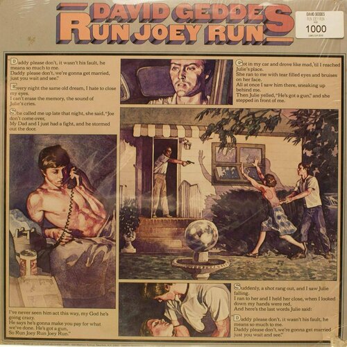 David Geddes - Run Joey Run / Винтажная виниловая пластинка / Lp / Винил michal david festa винтажная виниловая пластинка lp винил