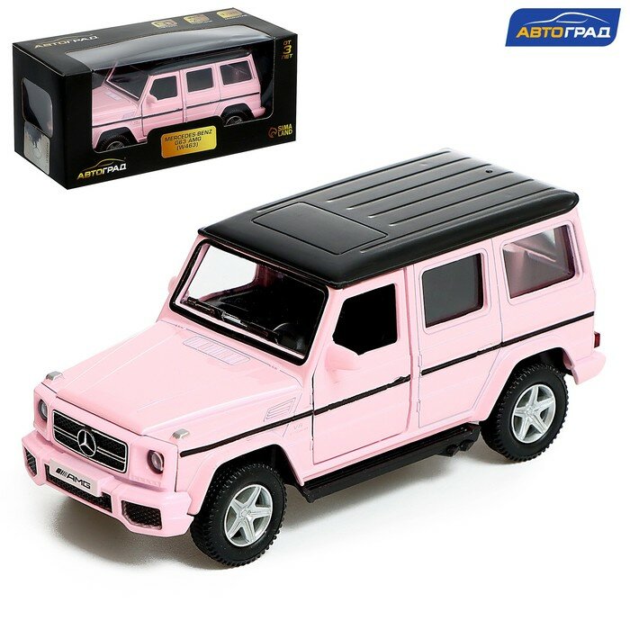 Автоград Машина металлическая MERCEDES-BENZ G63 AMG, 1:32, инерция, цвет матовый розовый