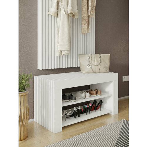 Обувница фабрики Стиль Гринвич 5 Белый фасадный 0101 18720₽