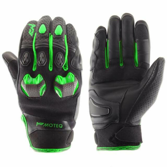 Moteq Кожаные перчатки Stinger Флуоресцентно-Зеленый
