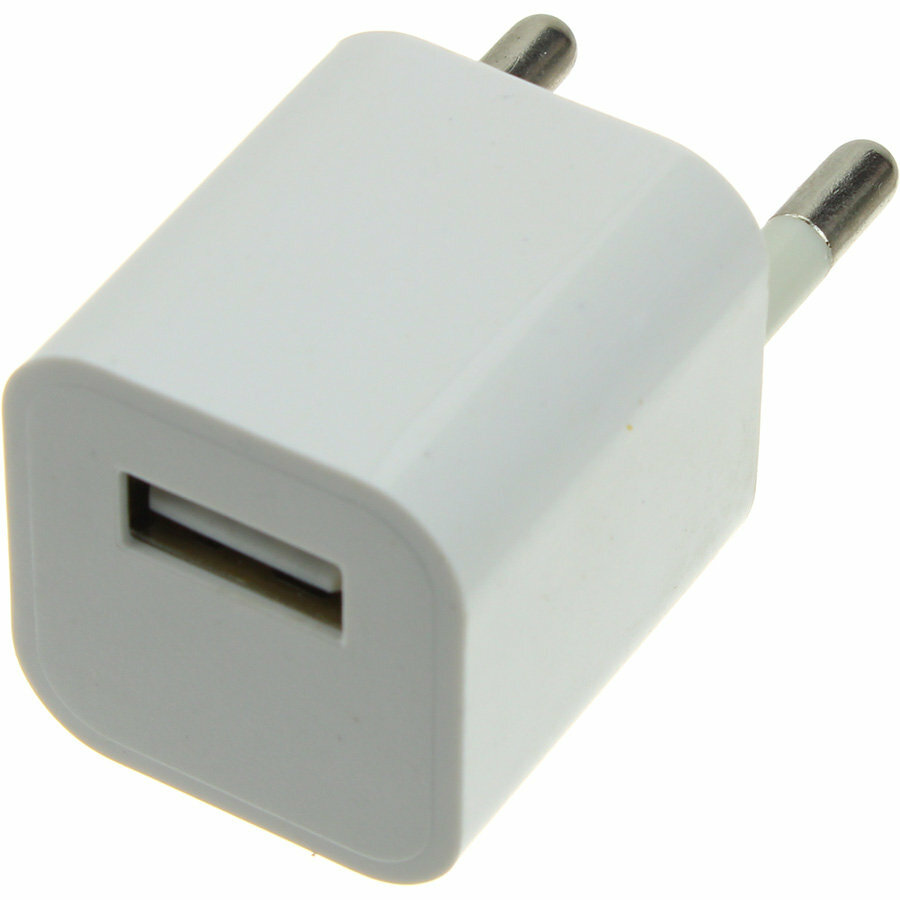 фото Зарядное устройство вход 220В/выход USB(G) 5В 1А, кубик