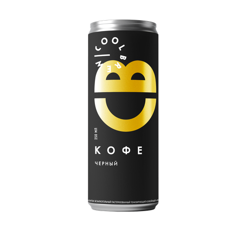 Холодный черный кофе в банке / Coolbrew, 4 банки по 0.25л / Кофейный напиток