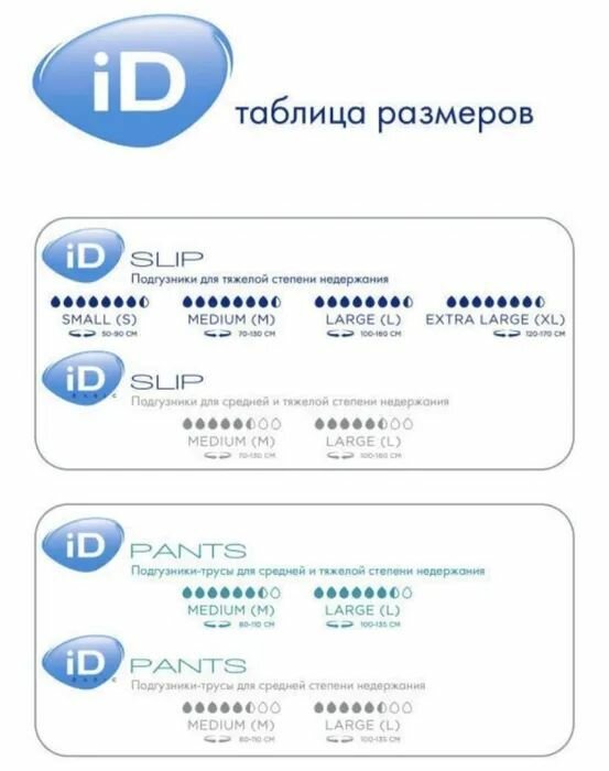 Подгузники ID (ИД) для взрослых р.L 10 шт. ООО "Онтэкс РУ" - фото №15