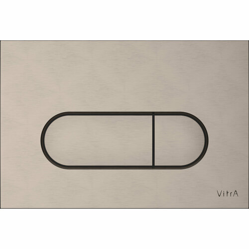 Клавиша смыва двойная VITRA Root Round пластик, цвет никель 740-2295