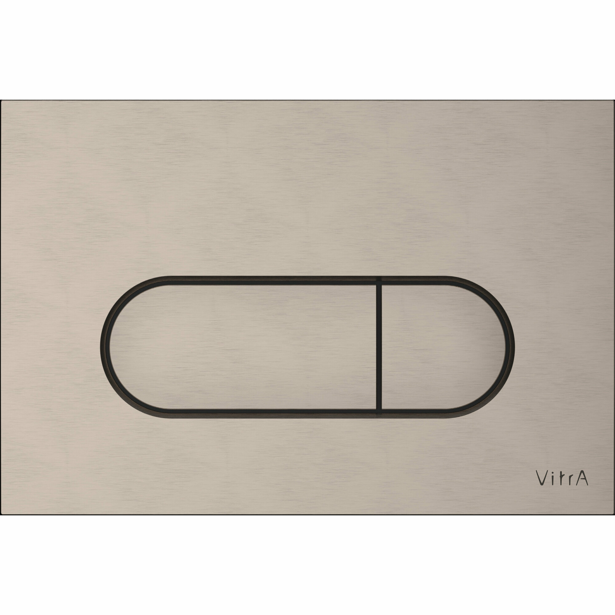фото Клавиша смыва двойная VITRA Root Round пластик, цвет никель 740-2295