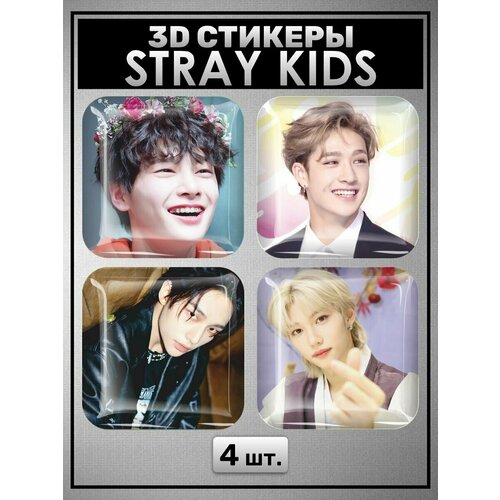 3D наклейки на телефон, Набор объемных наклеек на телефон , Stray Kids Стрей кидс