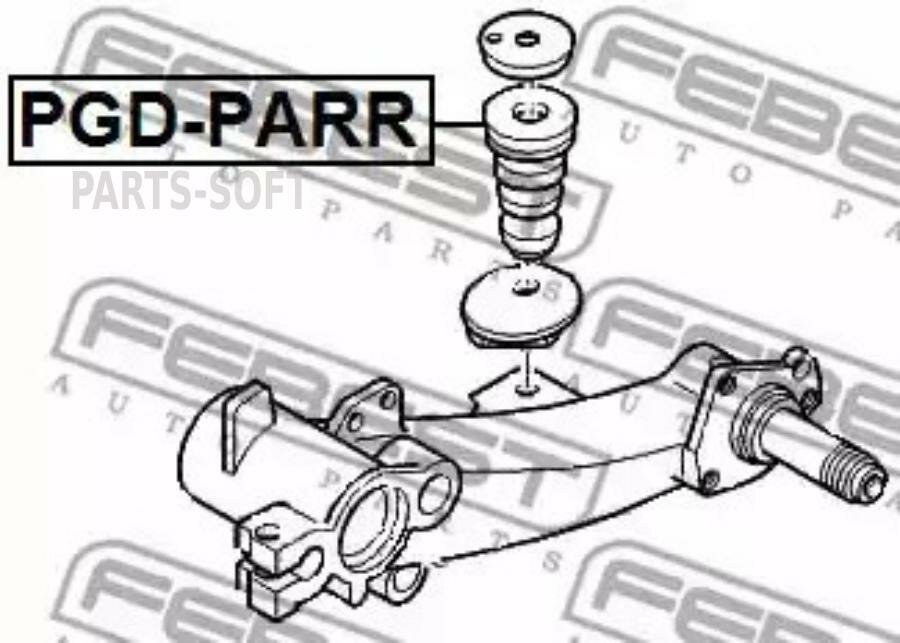 FEBEST PGD-PARR Отбойник рессоры задней