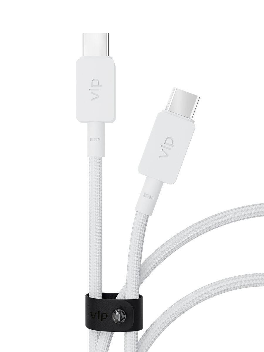 Кабель VLP Nylon Cable USB-C 1,2 м белый - фото №3