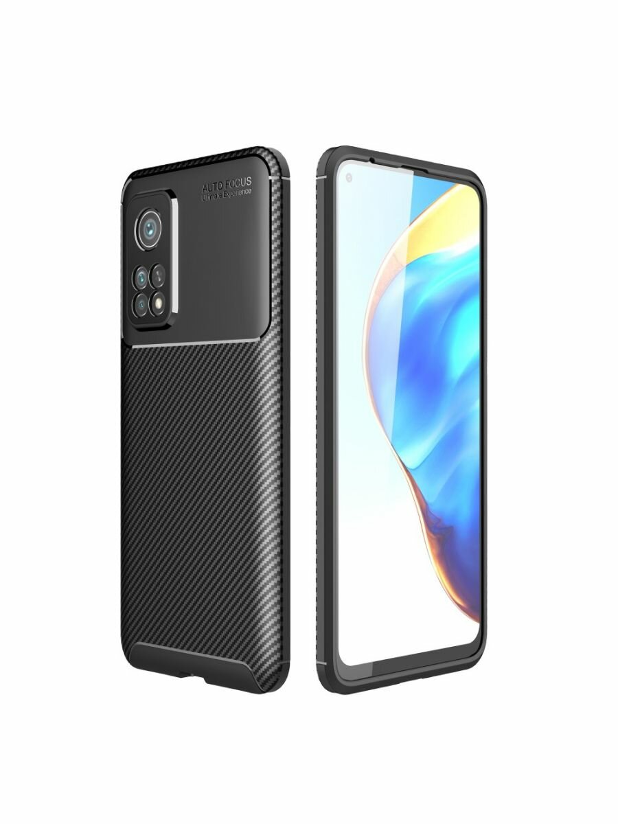 Brodef Beetle Силиконовый чехол для Xiaomi Mi 10T / Mi 10T Pro Черный