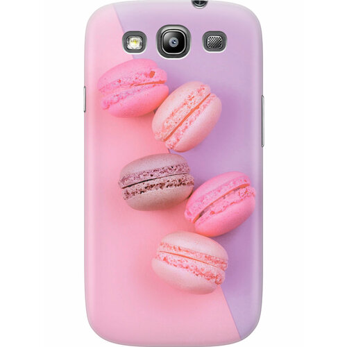 силиконовый чехол на samsung galaxy s3 самсунг с3 с принтом розовые лепестки Силиконовый чехол на Samsung Galaxy S3, Самсунг С3 с принтом Розовые макаруны