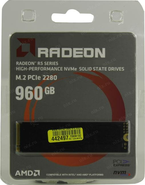 SSD накопитель AMD Radeon 960Гб, M.2 2280, SATA III - фото №14