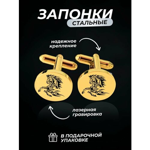 Запонки PNP, золотой