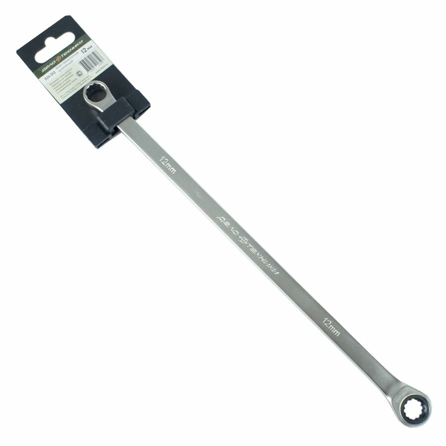 Ключ накидной трещоточный удлиненный 12 мм Дело Техники (524012)