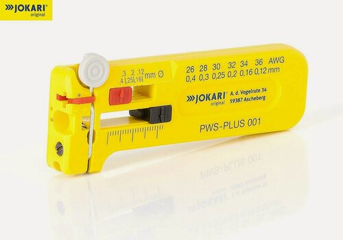 Изображение товара Jokari Инструмент для снятия изоляции JOKARI PVC-Plus 001 в электронике, моделировании, телеком 0,12-0,40 мм