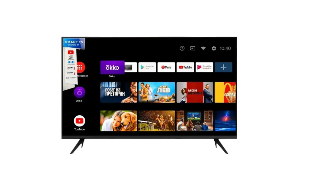 Телевизор Smart TVQ 43-SMART 40" Full HD - это современное и функциональное устройство, которое станет незаменимым помощником в вашем доме.