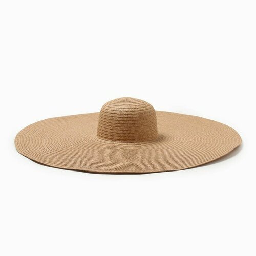Шляпа Minaku, размер 58, коричневый, бежевый шляпа minaku размер 58 коричневый