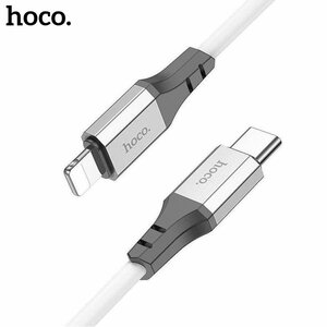 Фото Зарядный кабель Hoco X86 Type-C to Lightning PD Premium, 1м, белый