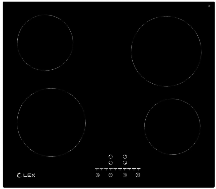 Варочная панель LEX EVH 640-1 BL - фотография № 1