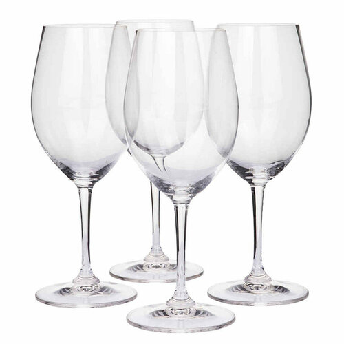 Набор из 4-х хрустальных бокалов для красного вина, 560 мл, прозрачный, серия Vivant, Riedel, 0484/0