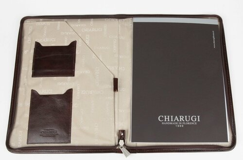 Папка для документов Chiarugi, фактура гладкая, коричневый