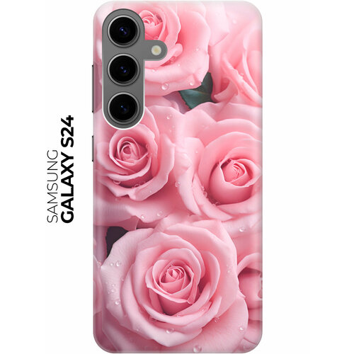 фото Силиконовый чехол на samsung galaxy s24 / самсунг с24 с рисунком "букет роз" bestluck